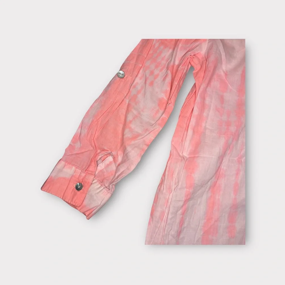 Seed Pink Tie Dye Long Sleeve Dress